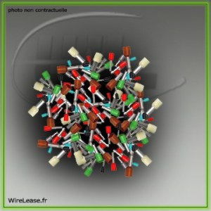 Embouts de fin de câblage 0.34 mm² Long.8